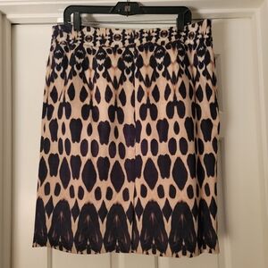 EUC - Calvin Klein Skirt - Size 16 - Stunning Animal Print